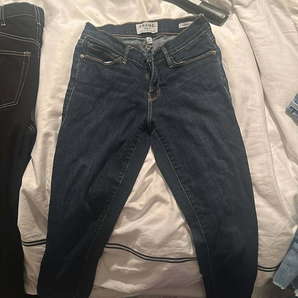 Really great framed jeans best fit dark and very comfortable